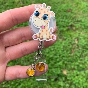 Cute Giraffe Badge Holder